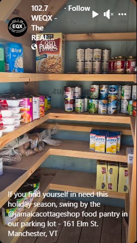 WEQX food pantry interior